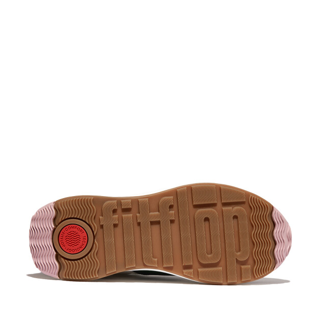 FitFlop F-mode flow sneaker leather & suede mix HX7 large