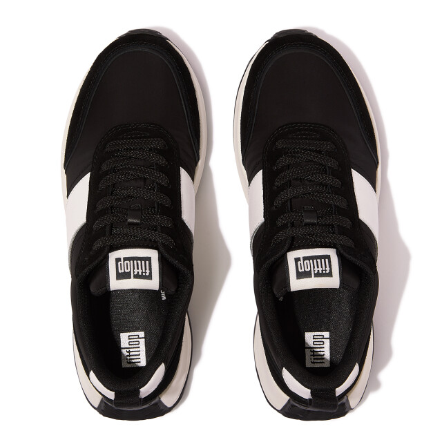 FitFlop F-mode flow sneaker nylon & suede mix IK8 large