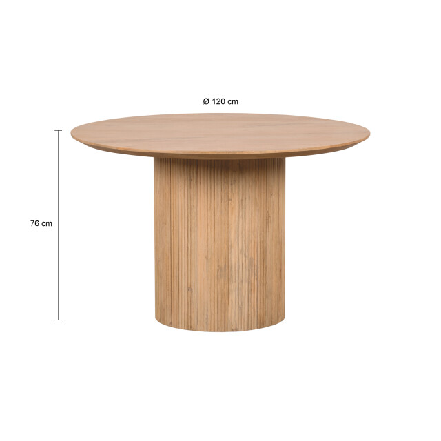 Lewis & Loft Eettafel lynn – rond – Ø 120 cm – naturel 2927790 large