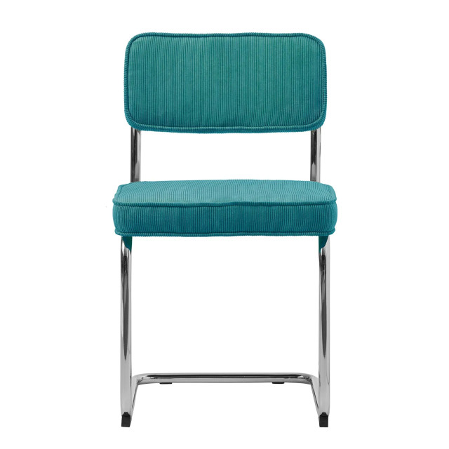 Lisomme Anne ribstof eetkamerstoel turquoise 2030954 large