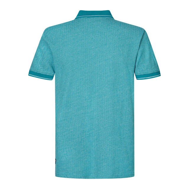 Petrol Industries Heren polo m-1040-pol959 5181 blue green Polo M 1040 POL959 5181BlueGreen large