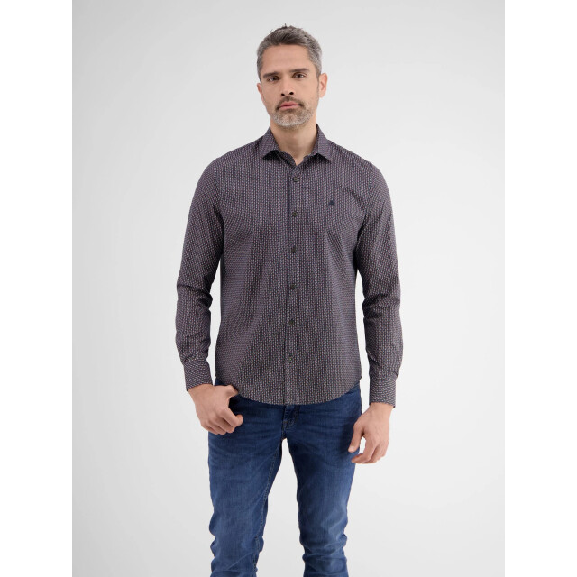 Lerros Modieus overhemd met geometrisch patroon 2481343 large