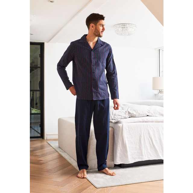 JBS Heren pyjama set lang gestreept met knoopsluiting JBS-136-43-1293 large