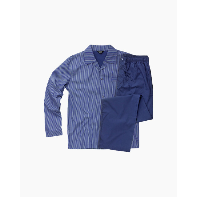 JBS Heren pyjama set lang gestreept met knoopsluiting licht JBS-133-43-1277 large