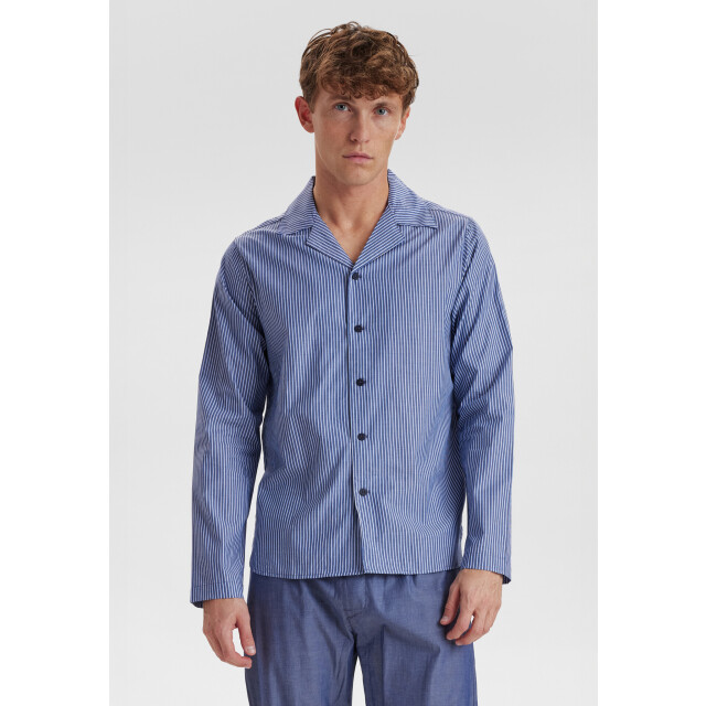 JBS Heren pyjama set lang gestreept met knoopsluiting licht JBS-133-43-1277 large
