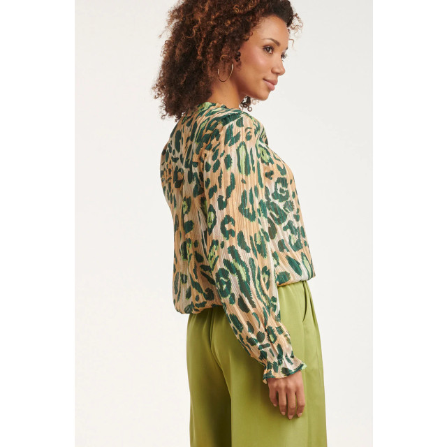 Smashed Lemon 24500 chiffon top met cheetah print 24500-720-530 large