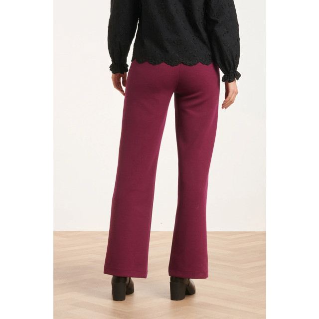 Smashed Lemon 24590 stretchy paarse flared broek 24590-380-M large