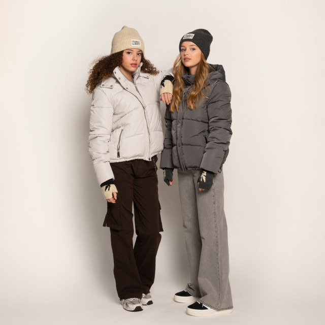 Frankie & Liberty Meisjes winterjas pippa 04.4 dark warm grey FL24720 - 04.4 Dark Warm Grey large