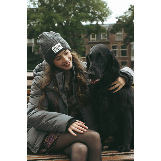 Frankie & Liberty Meisjes winterjas pippa 04.4 dark warm grey FL24720 - 04.4 Dark Warm Grey large