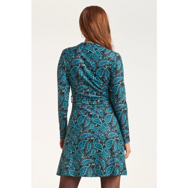 Smashed Lemon 24512 paisley bedrukte korte jurk | 24512-999-998 large