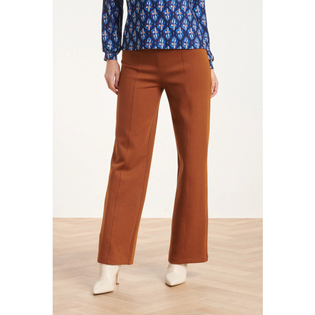 Smashed Lemon 24590 stretchy cognac flared broek 24590-740-XL large