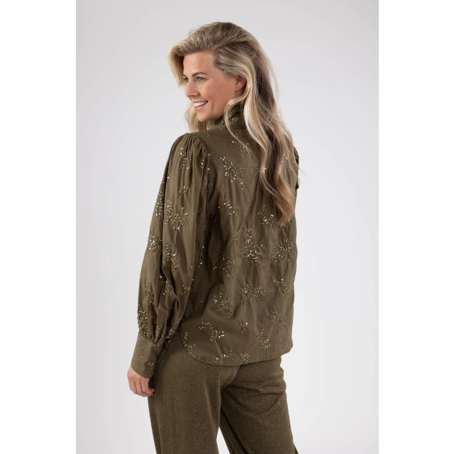 Nukus Fw240463 37 preston blouse burned olive FW240463 37 large