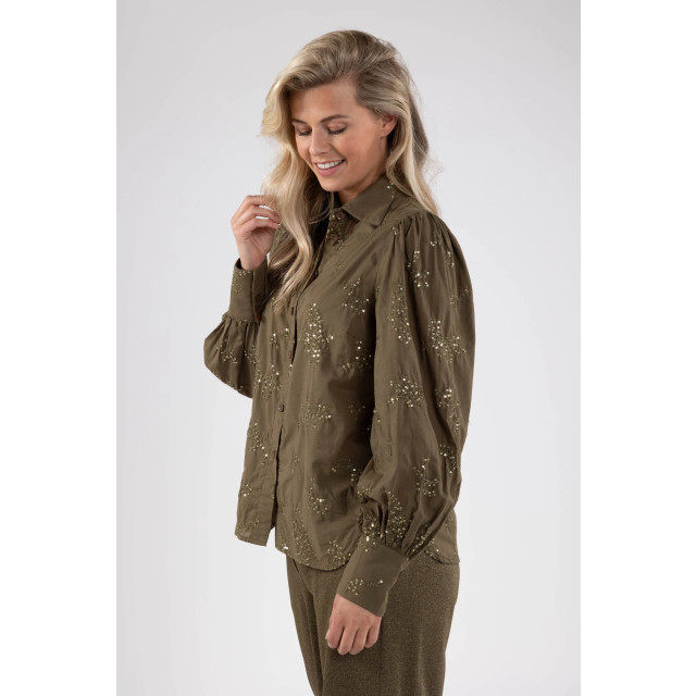 Nukus Fw240463 37 preston blouse burned olive FW240463 37 large