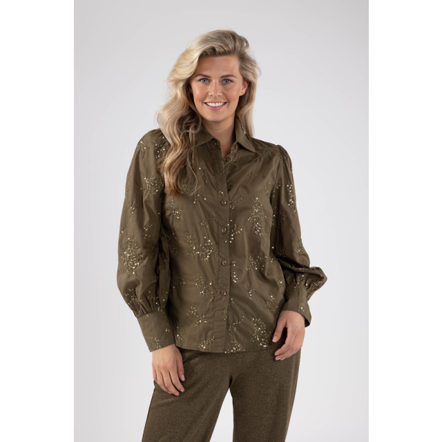 Nukus Fw240463 37 preston blouse burned olive FW240463 37 large