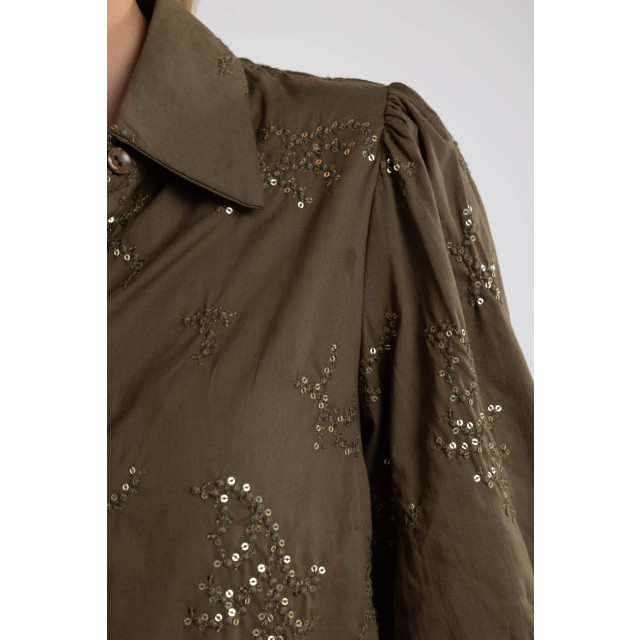 Nukus Fw240463 37 preston blouse burned olive FW240463 37 large