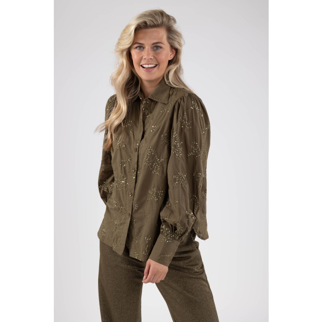 Nukus Fw240463 37 preston blouse burned olive FW240463 37 large