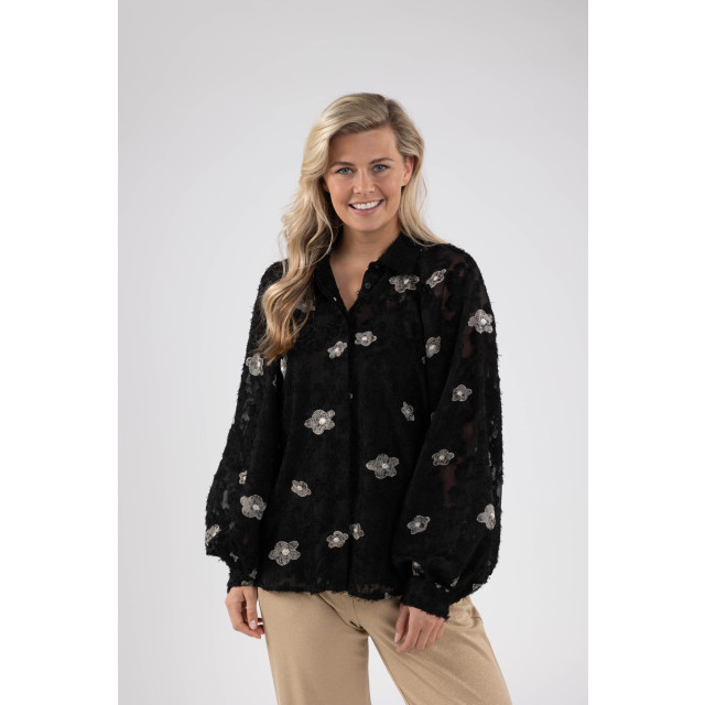 Nukus Fw240464 169 tatum blouse flower black/gold FW240464 169 large