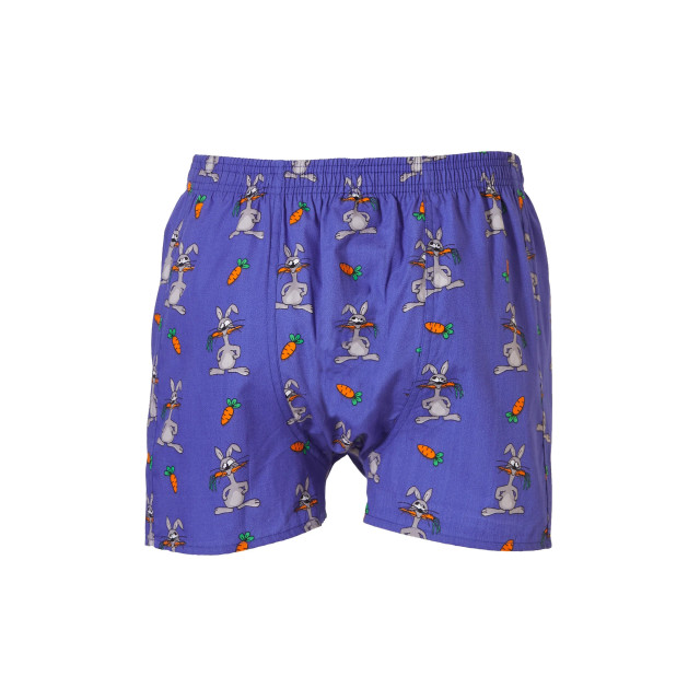 Happy Shorts X heren wijde boxershort met binnenbroek haas print HS-X-252 large