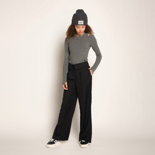 Frankie & Liberty Meisjes beanie pepper 04.4 dark warm grey FL24732 - 04.4 Dark Warm Grey large