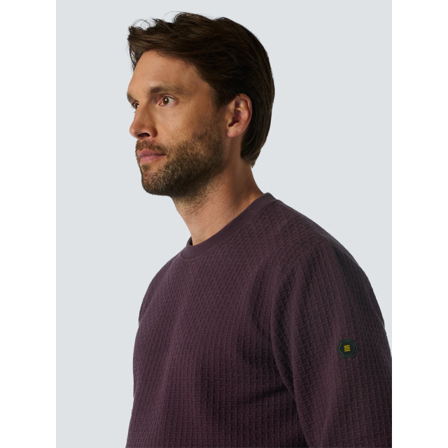 No Excess Heren sweater 25100908 083 aubergine No Excess Sweater 25100908 083Aubergine large