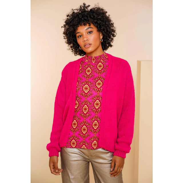 Geisha 44585-70 451 cardigan basic raspberry 44585-70 451 large