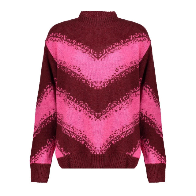 Geisha 44530-29 420 pullover zigzag pink/burgundy 44530-29 420 large