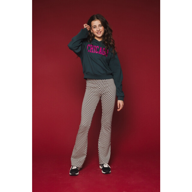 Looxs Revolution Hoody chicago petrol voor meisjes in de kleur 2432-5352-139 large