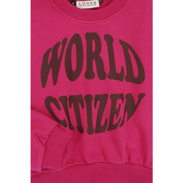 Looxs Revolution Sweater barbie pink voor meisjes in de kleur 2432-5319-235 large