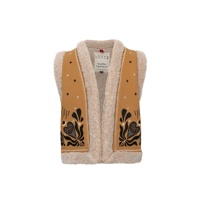 Looxs Revolution Meisjes gilet boho oker 2432-7072-517 large