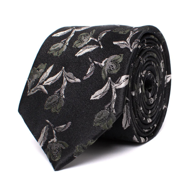 Tresanti Darry | silk tie with flowers | TRTIIE355-200 large