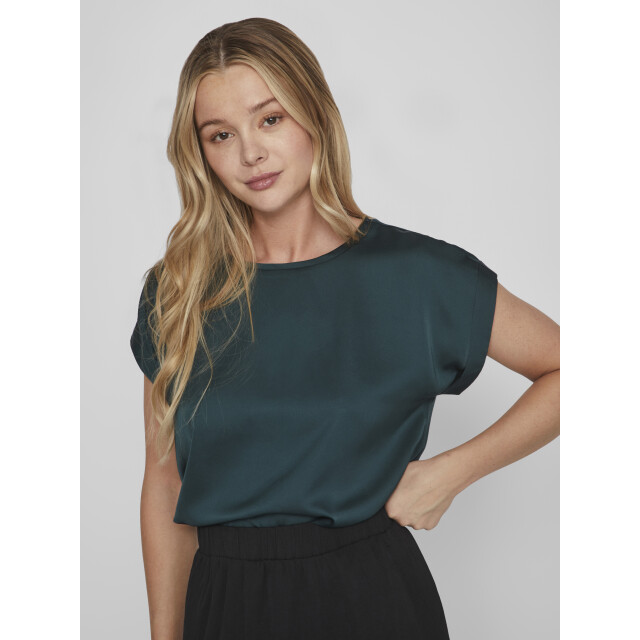 Vila Viellette s/s satin top/su noos 14059563 large