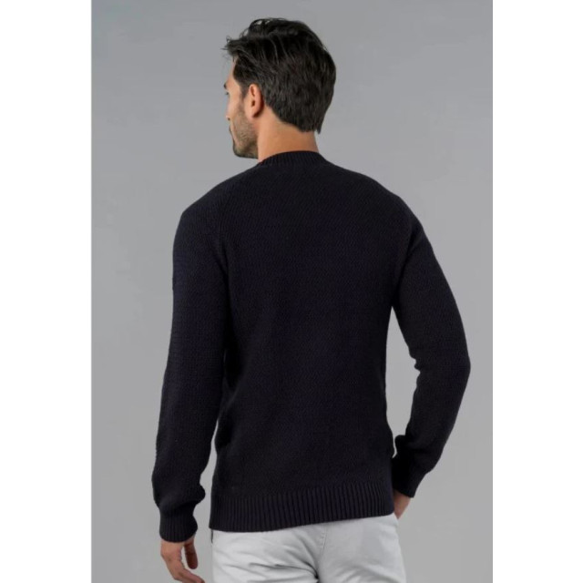 PRESLY & SUN Moss stitch round neck BRUCE large