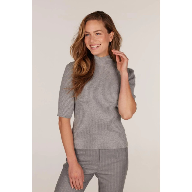 Jansen Amsterdam Fn154top bodil w24 000460 grey melange FN154Top Bodil W24 000460 Grey Melange large