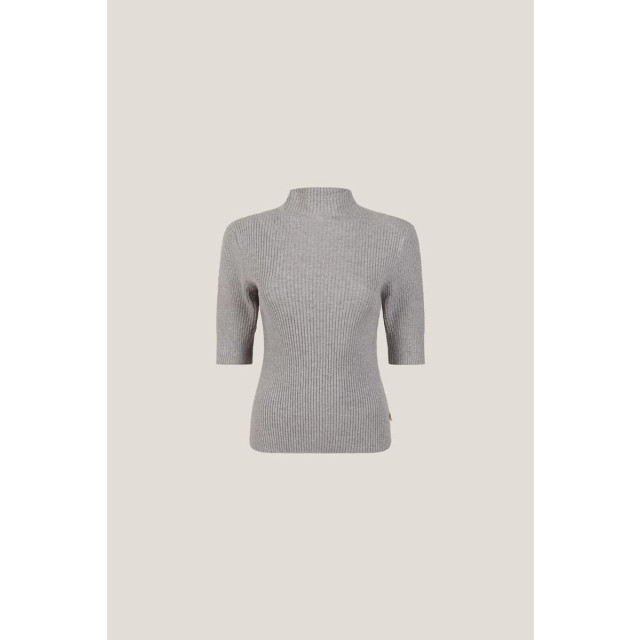 Jansen Amsterdam Fn154top bodil w24 000460 grey melange FN154Top Bodil W24 000460 Grey Melange large