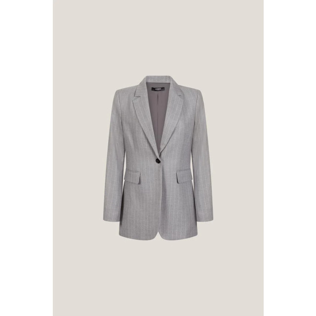 Jansen Amsterdam W24bardotpsg238 blazer 000460 grey melange W24BardotPSG238 Blazer 000460 Grey Melange large