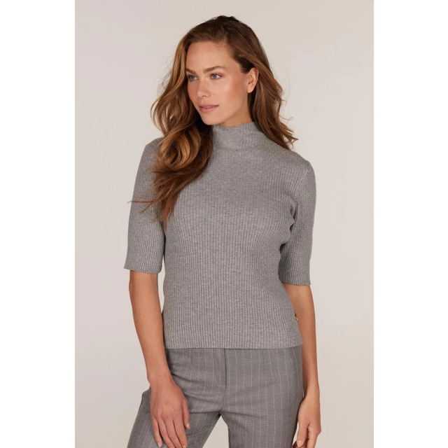 Jansen Amsterdam Fn154top bodil w24 000460 grey melange FN154Top Bodil W24 000460 Grey Melange large