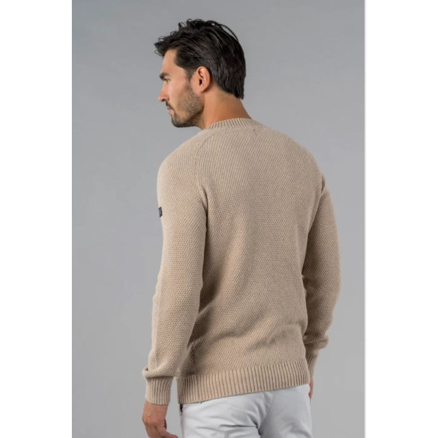 PRESLY & SUN Moss stitch round neck BRUCE large