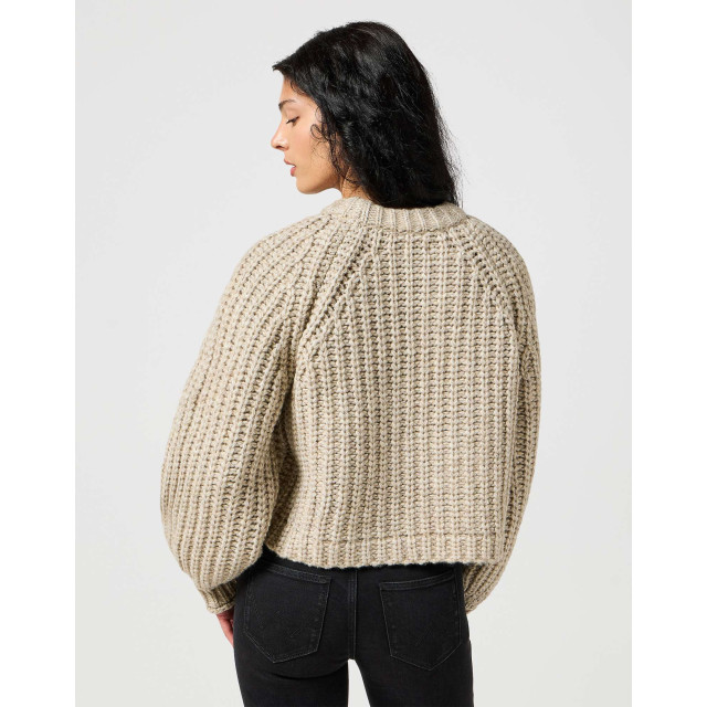 Wrangler Puff sleeve sweater oatmeal 112356481 large