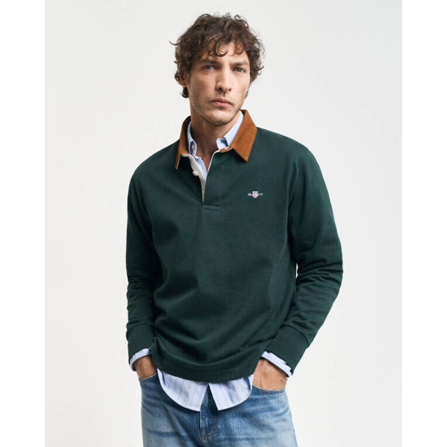 Gant Polo lange mouw 2015082 cord coll Gant Polo lange mouw 2015082 CORD COLL large