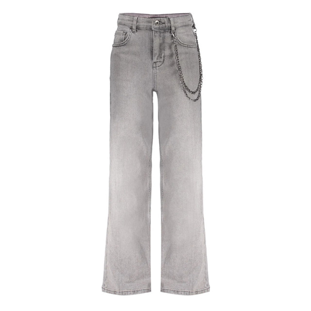 Frankie & Liberty Meisjes broek attitude wide leg grey denim FL24021 - Grey Denim large