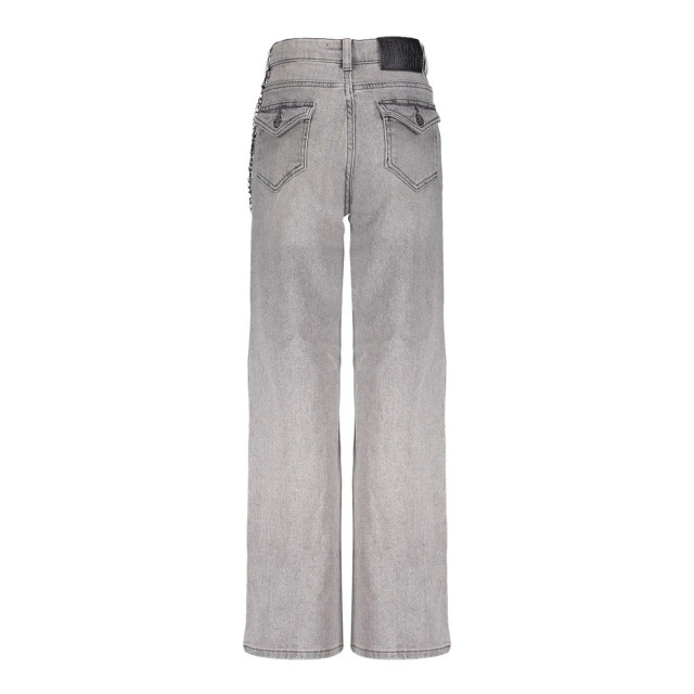 Frankie & Liberty Meisjes broek attitude wide leg grey denim FL24021 - Grey Denim large