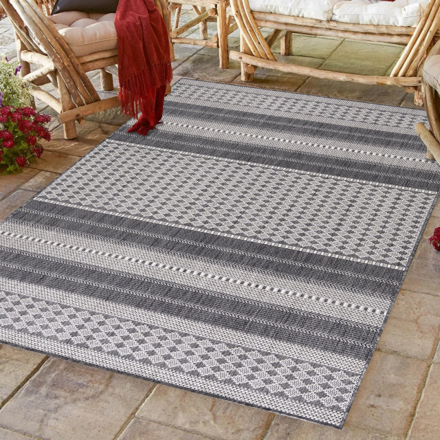 Muratap Sunny outdoor binnen en buiten vloerkleed grijs tapijt voor tuin 2951324 large