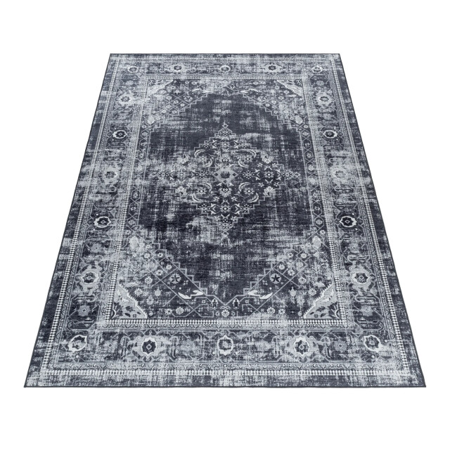 Muratap Fiesta wasbaar vloerkleed laagpolig oosters design grijs woonkamer 2951437 large