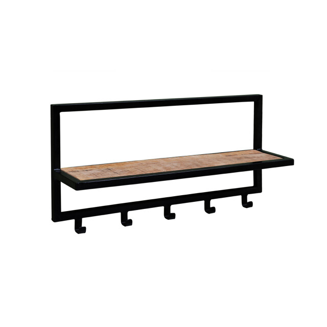 Brix kapstok bono mangohout en gecoat staal 15x70x30 2058505 large