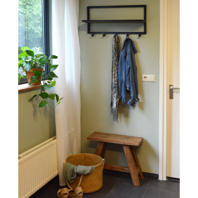 Brix kapstok bono mangohout en gecoat staal 15x70x30 2058505 large