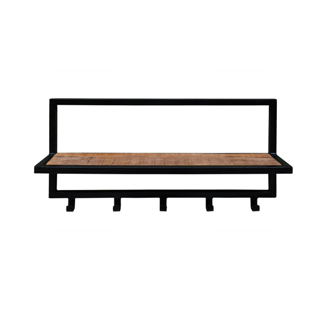 Brix kapstok bono mangohout en gecoat staal 15x70x30 2058505 large