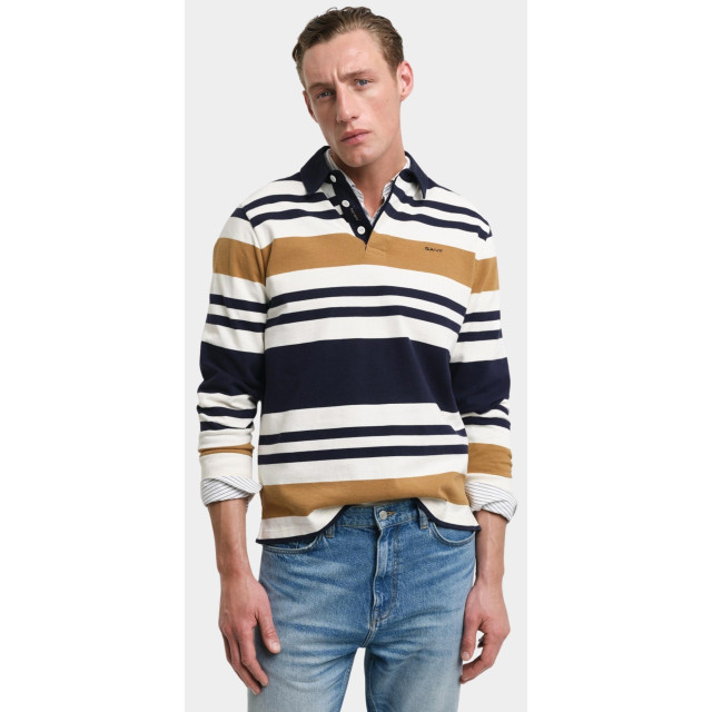 Gant Polo lange mouw multistripe heavy rugger 2015083/244 181706 large