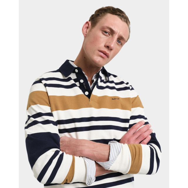 Gant Polo lange mouw multistripe heavy rugger 2015083/244 181706 large