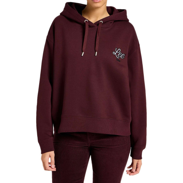 Lee Logo hoodie velvet beet 112355175 large