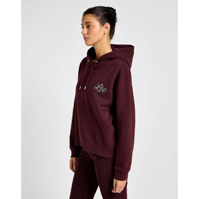 Lee Logo hoodie velvet beet 112355175 large